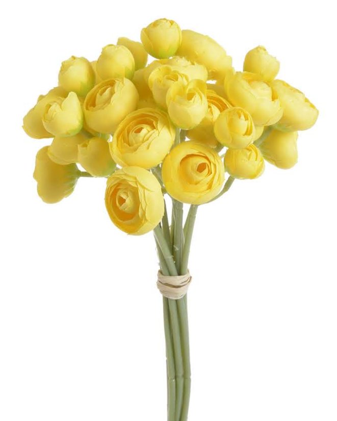 ranunculus svazek x9 - žlutá jarní