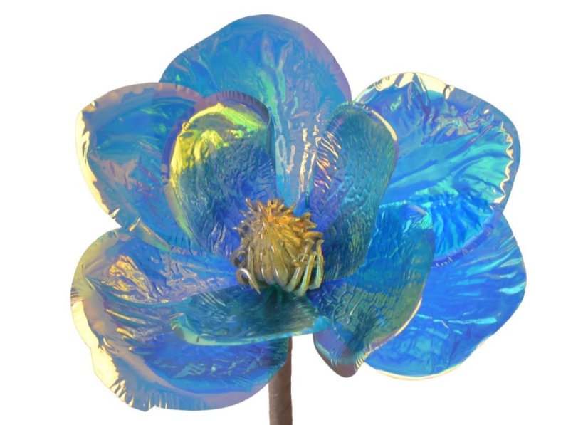 OPALIZZE magnólia 51 cm – iridescentná modrá