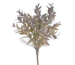 umělý ruscus - zelená/šedá