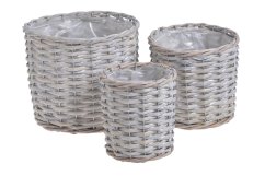 košík kulatý s igelitem - velký