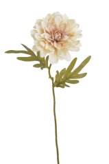 květ jiřiny 38 cm - béžová/krém