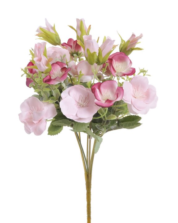 eustoma buket - mix růžová sv./nachová