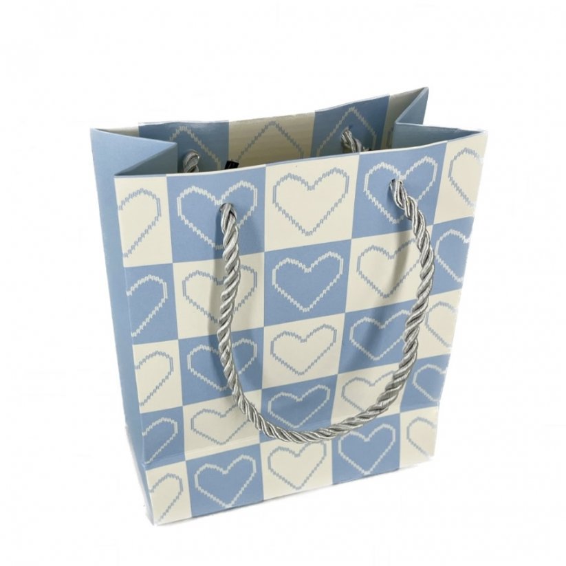papírová taška malá - BLUE HEART