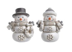 sněhulák s kloboukem/čepicí 1 ks