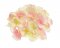hlavičky hortenzií (12ks) - sv. meruňková + růžová