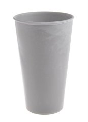 nádoba váza 24 cm - světle šedá
