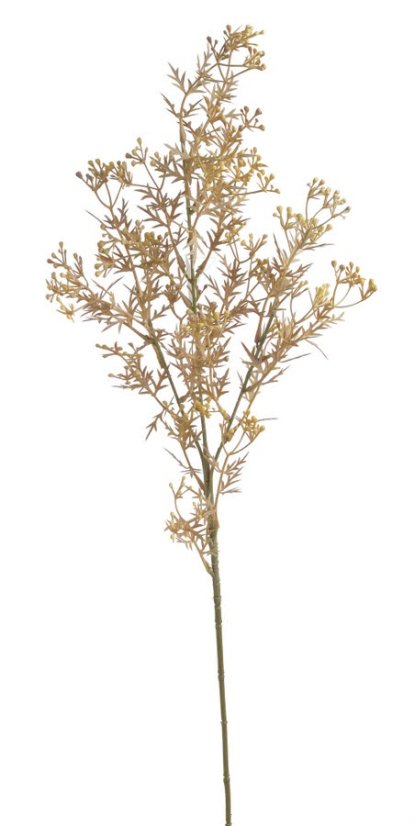 větvička broom bloom 76 cm - žlutohnědá