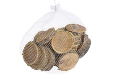 přírodní plátky dřeva 8 cm (20 ks)