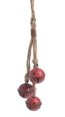 rolničky x3 - červená