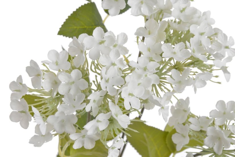 hortenzie větvička 63 cm - bílá