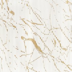 floristický voděodolný papír 50 cm - mramor bílá/zlatá