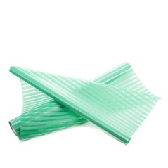 saténová fólie 50 cm - proužek - mint
