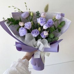 saténová fólie 50 cm - lila matná