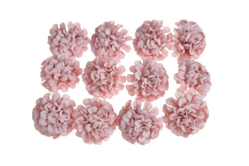 jiřiny - hlavičky (12 ks) - růžová tm.