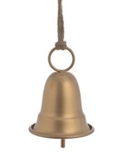kovový zvonek 11 cm - zlatá