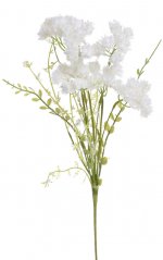 kvetoucí tráva 50 cm - bílá