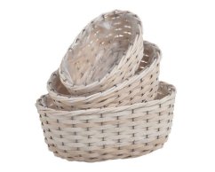 košík oválný s igelitem - velký