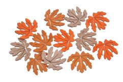 dřevěné listy javor (36 ks) - podzimní