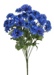 chrpa svazek 31 květů - tm. modrá