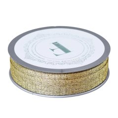 stuha 20 mm x 5 m roztahovací - zlatá