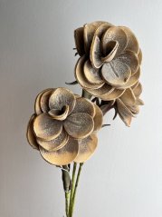 pěnové květy 100 cm - oranžovohnědá