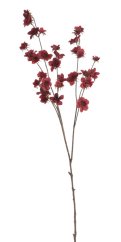 kvetoucí větvička 105 cm - vínová