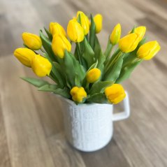 svazek tulipánů (5 ks) - žlutá
