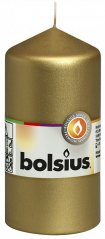 válec svíčka Bolsius 120/60 mm - zlatá