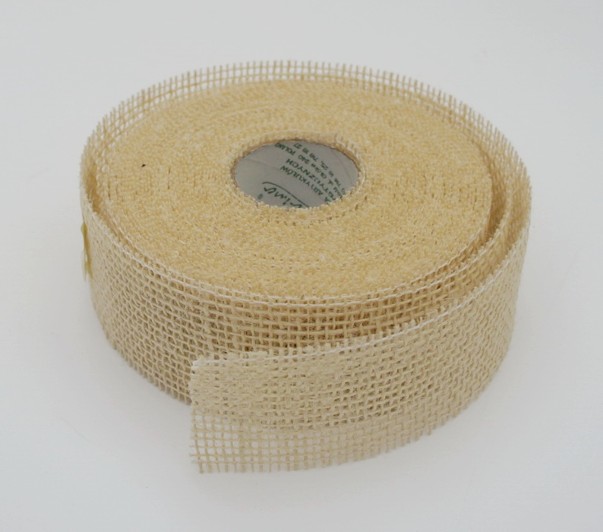 jutová stuha 5 cm x 10 m - bílá - krém