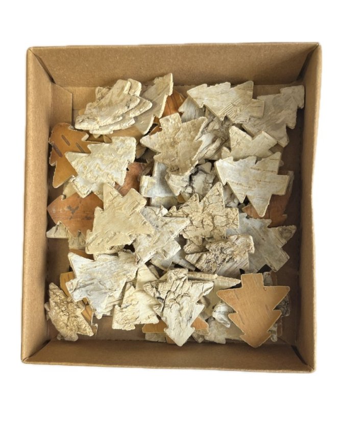 přírodní stromečky z břízy (60 ks)