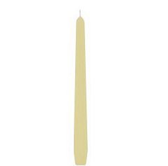 kónická svíce 25 cm (2 ks) - krémová