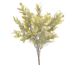 umělý ruscus - zelená/máslová