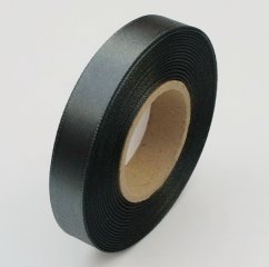 atlasová stuha 15 mm x 20 m - šedá