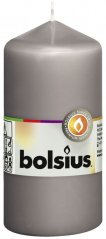 válec svíčka Bolsius 120/60 mm - šedá