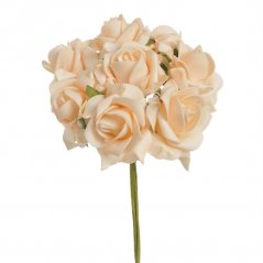 růže pěnová 7 cm (8 ks) - meruňková