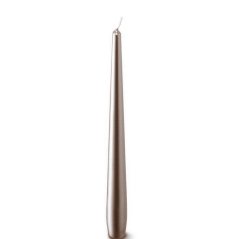 kónická svíce 25 cm - mocha mousse mat