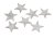 hvězdy 4 cm bělené (80 ks)