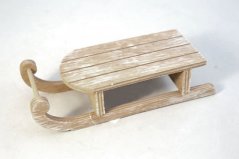 dřevěné sáňky 12 cm - přírodní