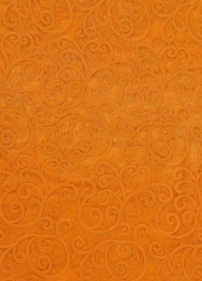 organza ORNAMENT 150 x 300 cm - oranžová