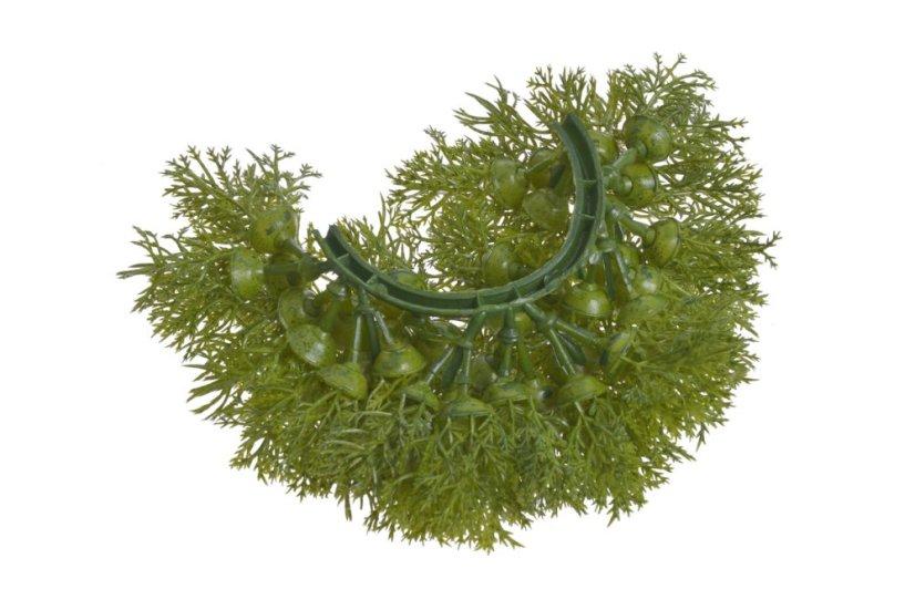 umělohmotný mech - zelená