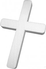 kříž z polystyrénu 30 x 20 cm velký