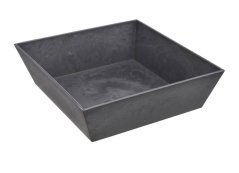 mísa čtverec 29,5 cm x H9 cm - antracit břidlice
