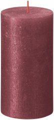 svíce válec 130/68 shimmer - red