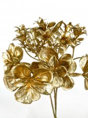 květinky metalic - zlatá