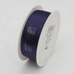 atlasová stuha 3 mm x 20 m - modrá navy