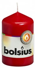Válec svíčka Bolsius, 80/48 mm - červená