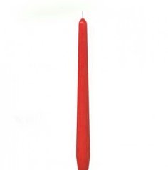 kónická svíce 25 cm (2 ks) - červená