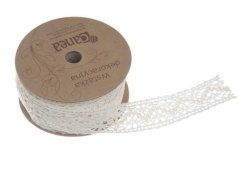 krajková stuha - smetanová