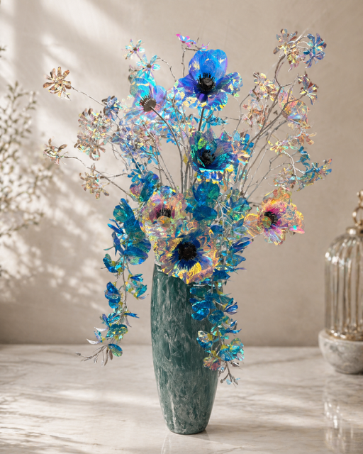 OPALIZZE magnólia 51 cm – iridescentná transparentná