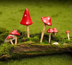 keramický hřib - muchomůrka 29 cm